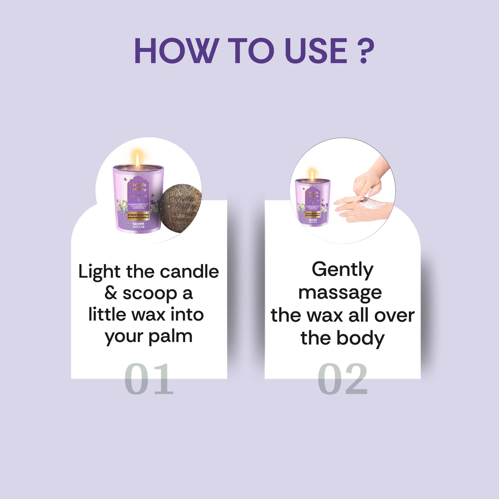 Lavender Stress Relieving Body Massage Candle