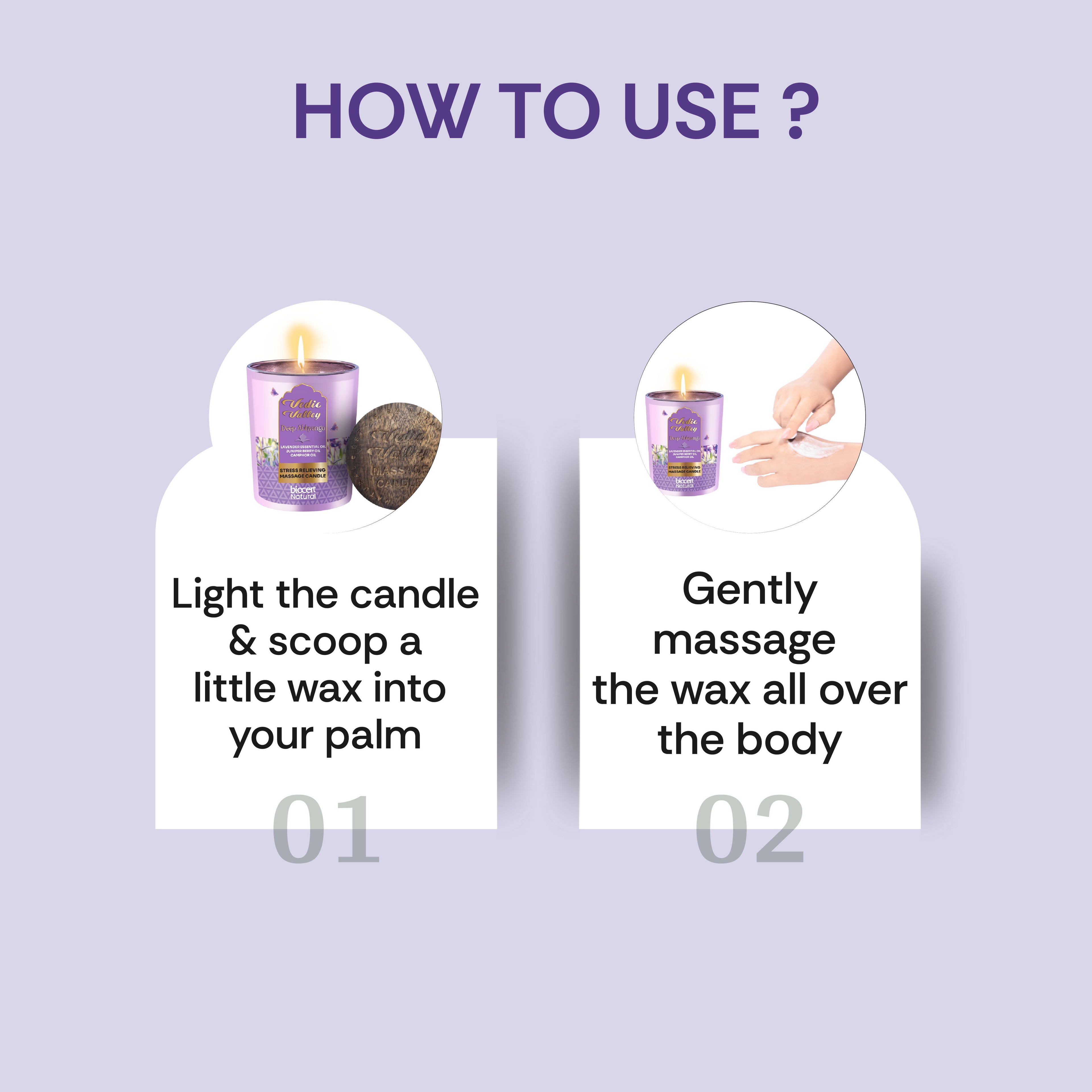 Lavender Stress Relieving Body Massage Candle