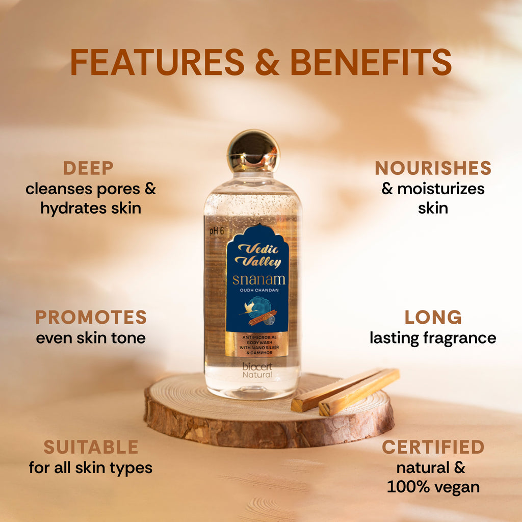 Refreshing Oud Chandan Hair & Body Wash
