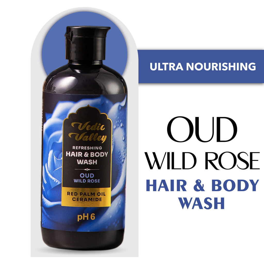 Refreshing Oud Wild Rose Hair & Body Wash