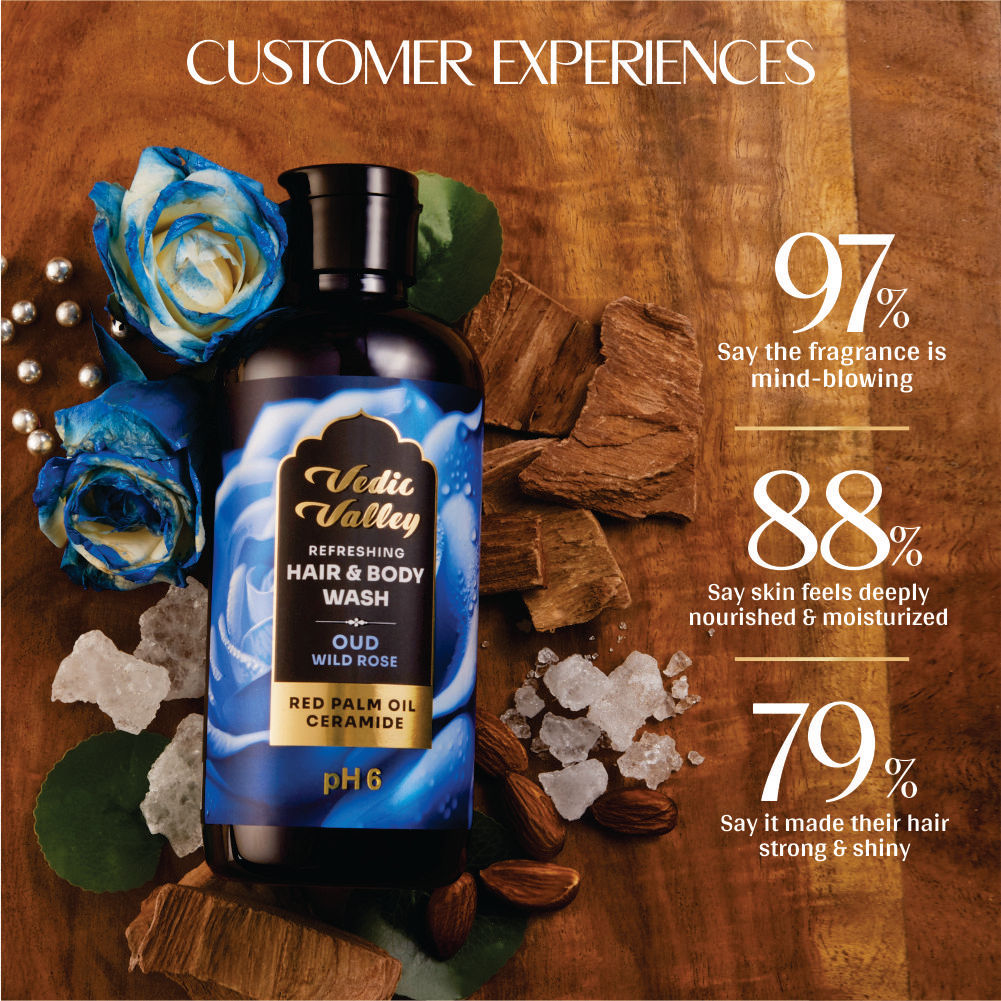 Refreshing Oud Wild Rose Hair & Body Wash