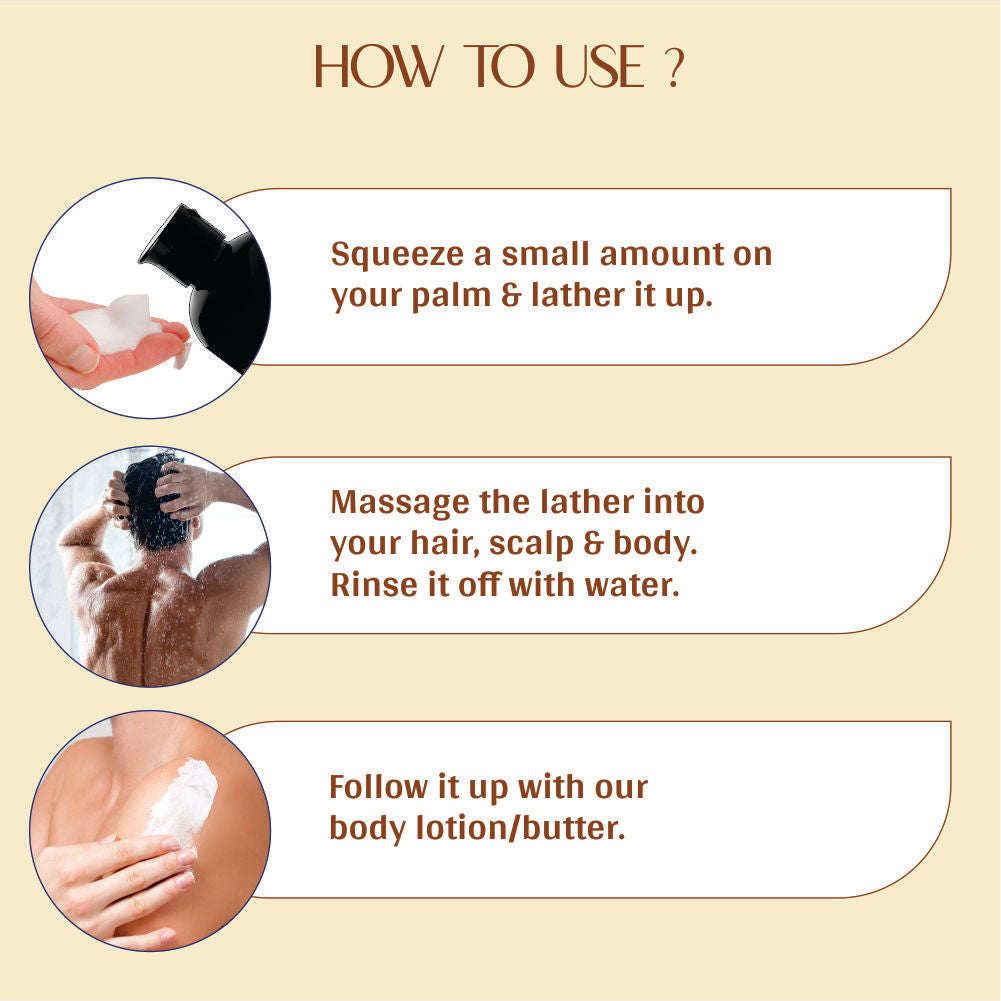 Refreshing Hair & Body Wash Oud Amber