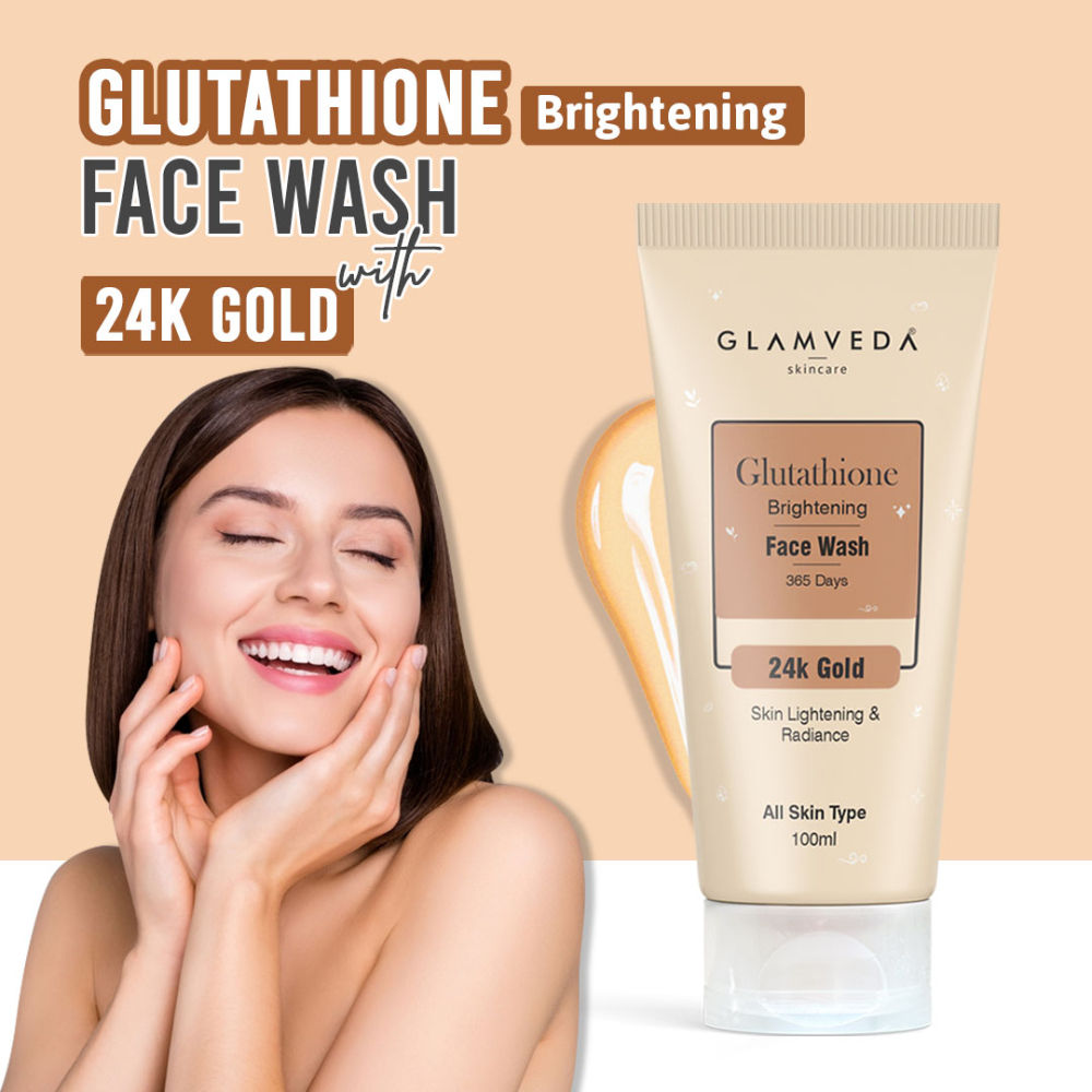 Glutathione Brightening 24 K Gold Face Wash