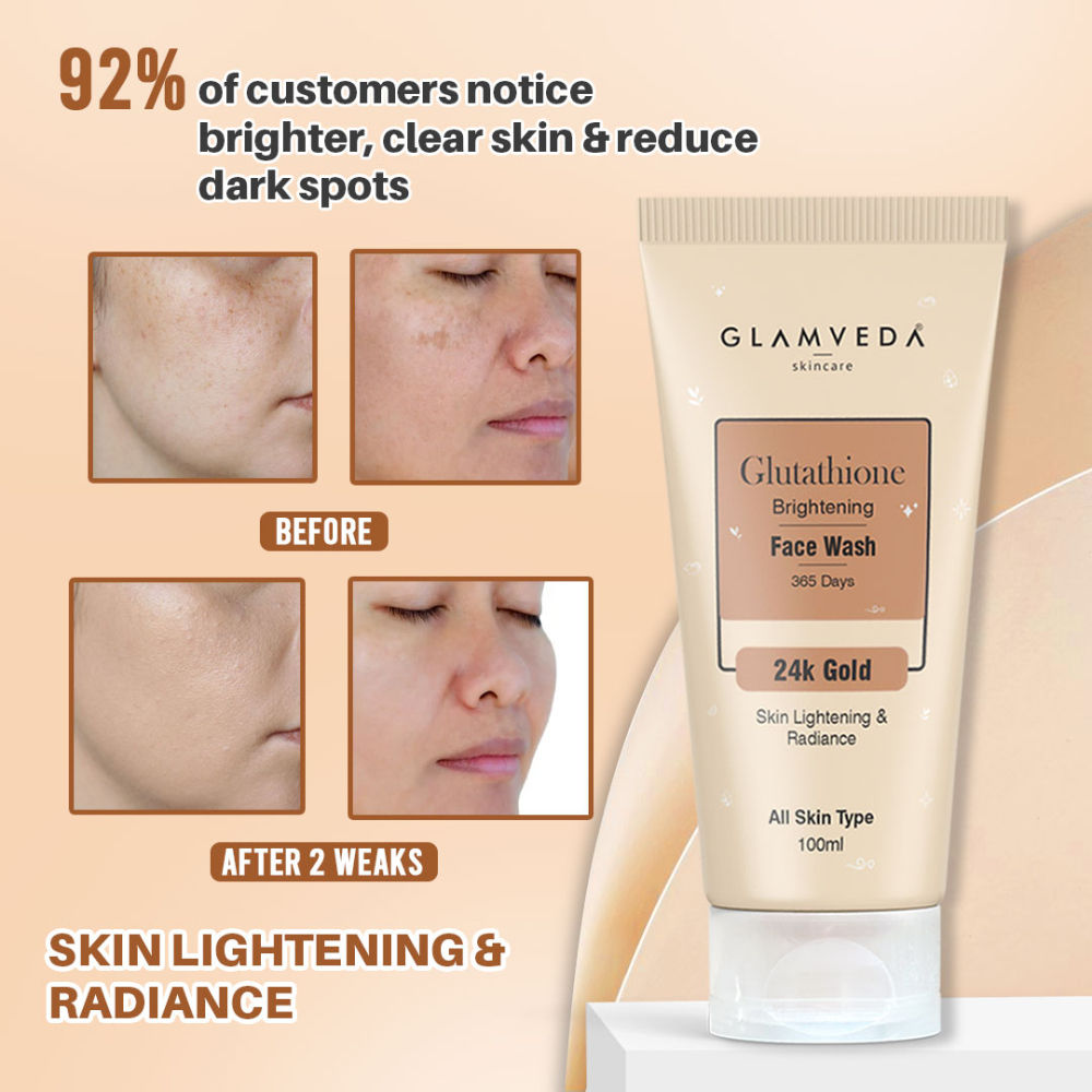 Glutathione Brightening 24 K Gold Face Wash
