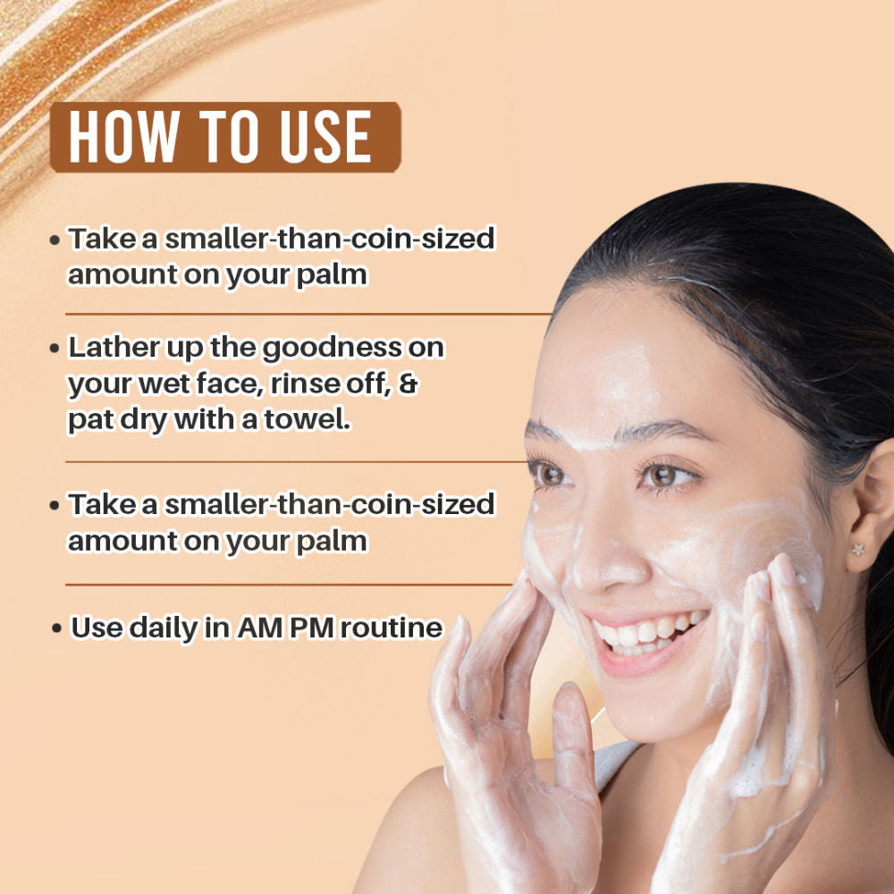Glutathione Brightening 24 K Gold Face Wash