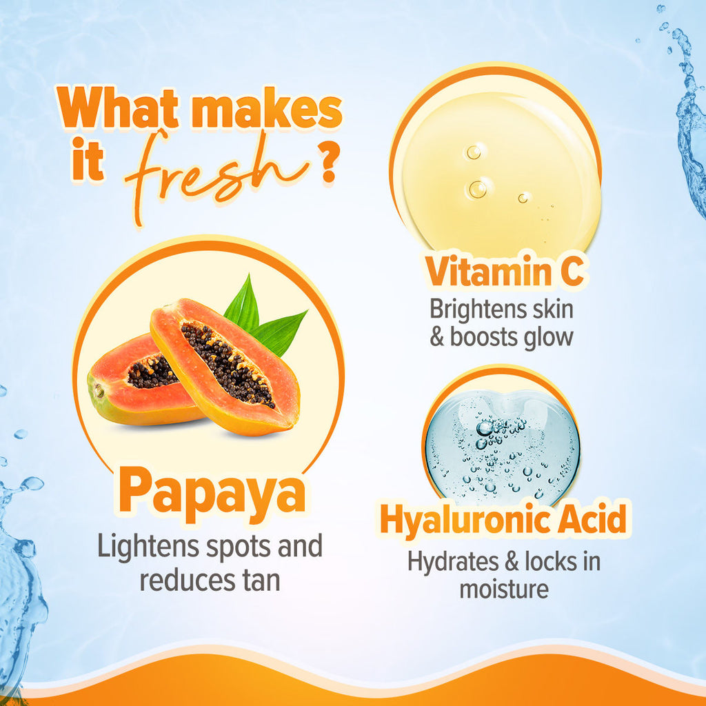 Glow+ Oil Free Moisturizer with Papaya & Vitamin C for Glowing Skin