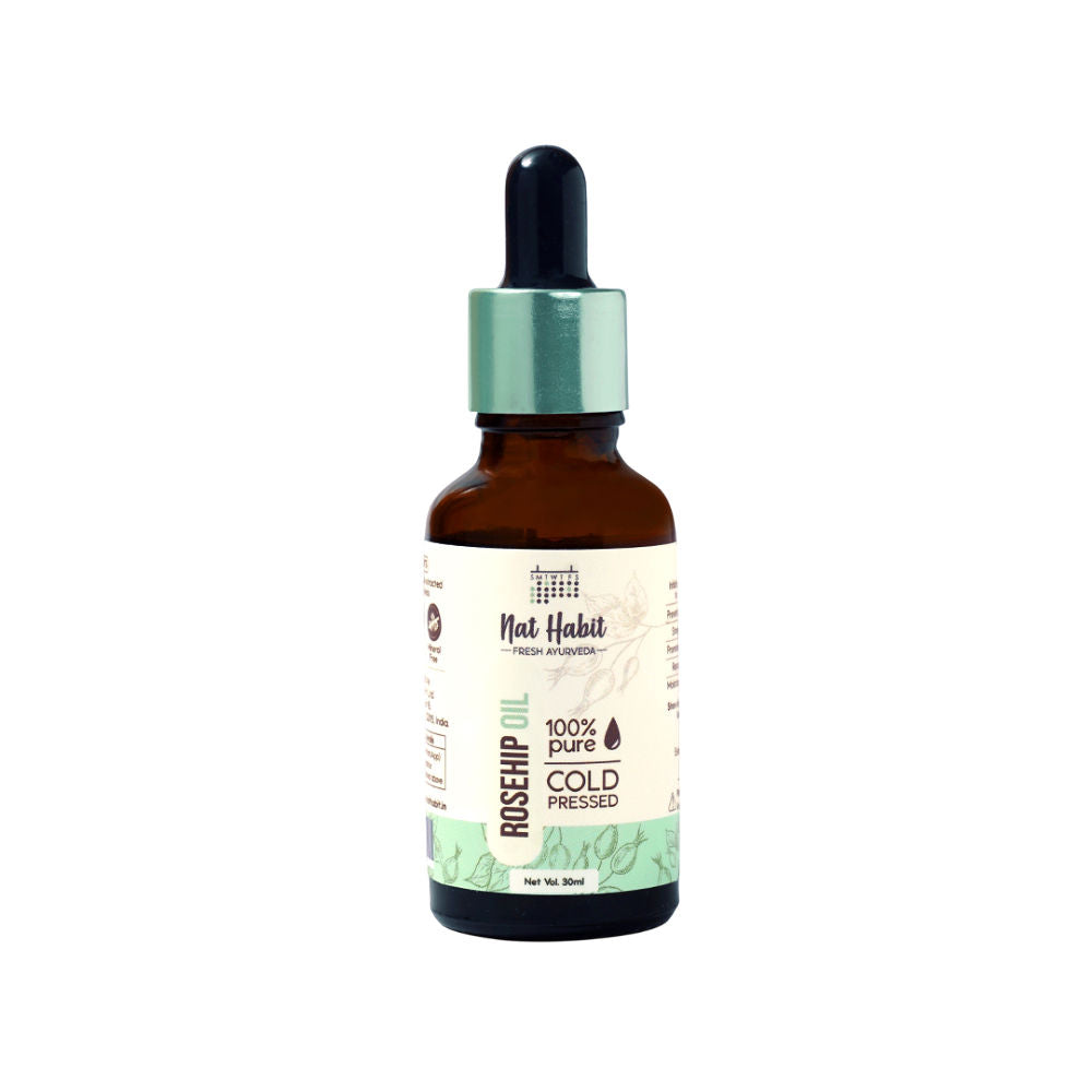 100% Pure Rosehip Seed Oil For Face Aging Skin, Minimises Wrinkles And Fades Acne Scars