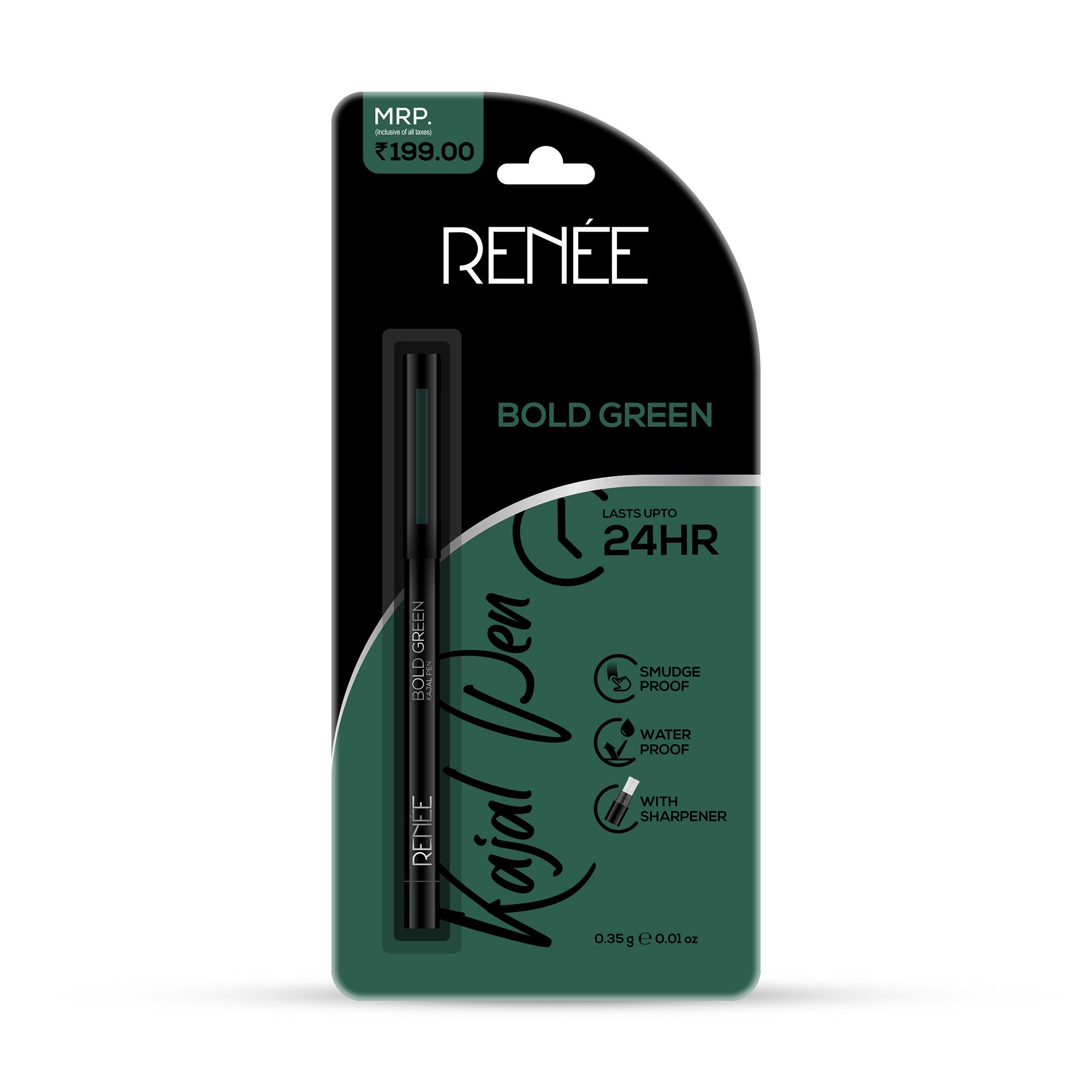 Kajal Pen With Sharpener - Bold Green