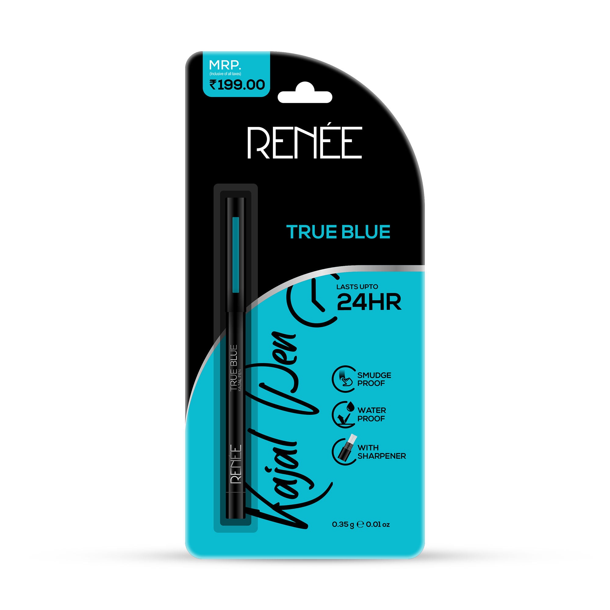 Kajal Pen With Sharpener - True Blue
