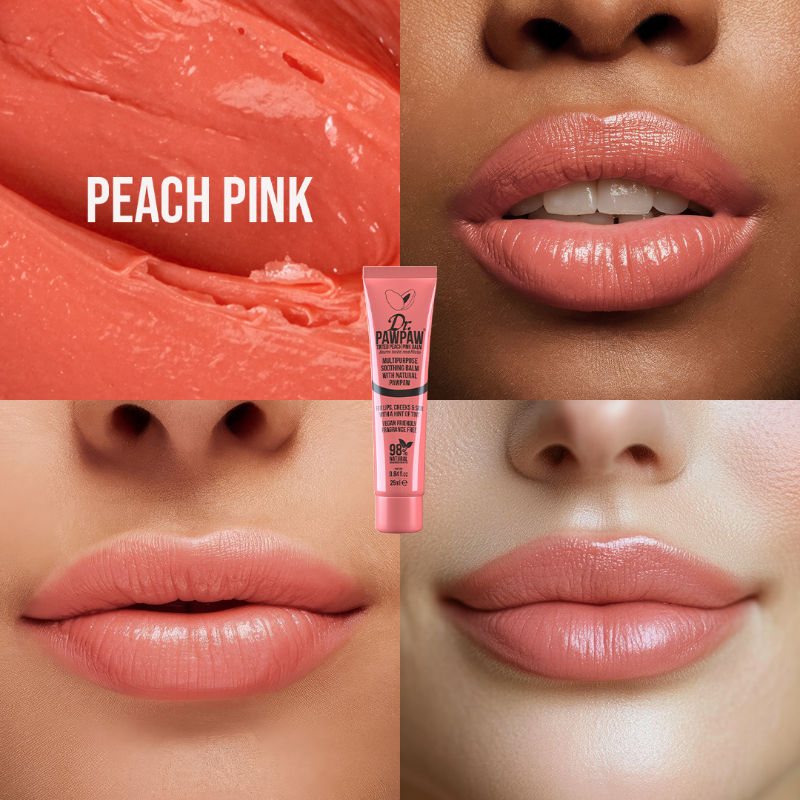 Tinted Peach Pink Lip Balm