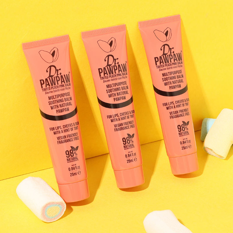 Tinted Peach Pink Lip Balm
