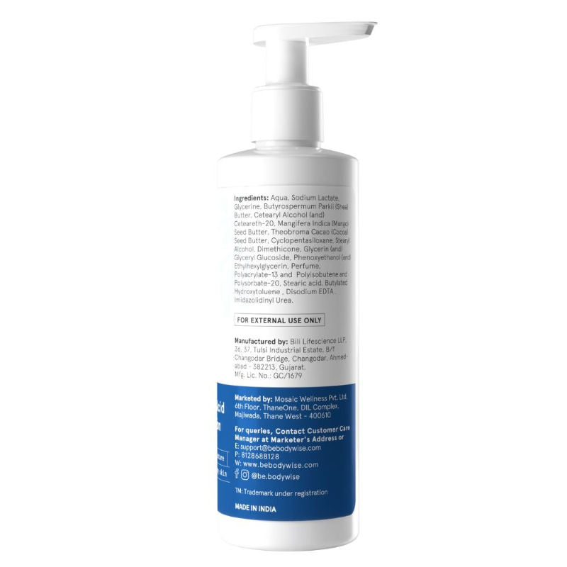 5% Lactic Acid Body Lotion - For 24H Moisturization, Improved Skin Texture, Smooth Skin