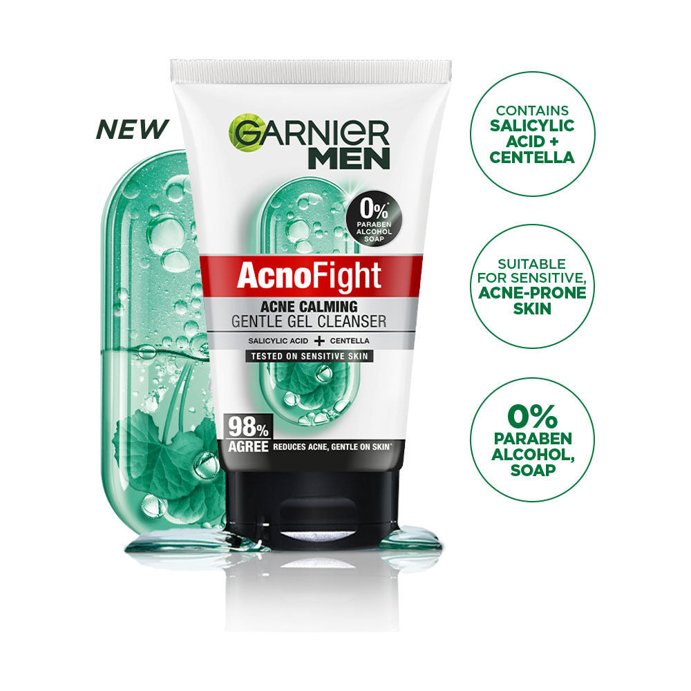 Men Acno Fight Gentle Cleanser Facewash For Acne-Prone, Sensitive Male Skin
