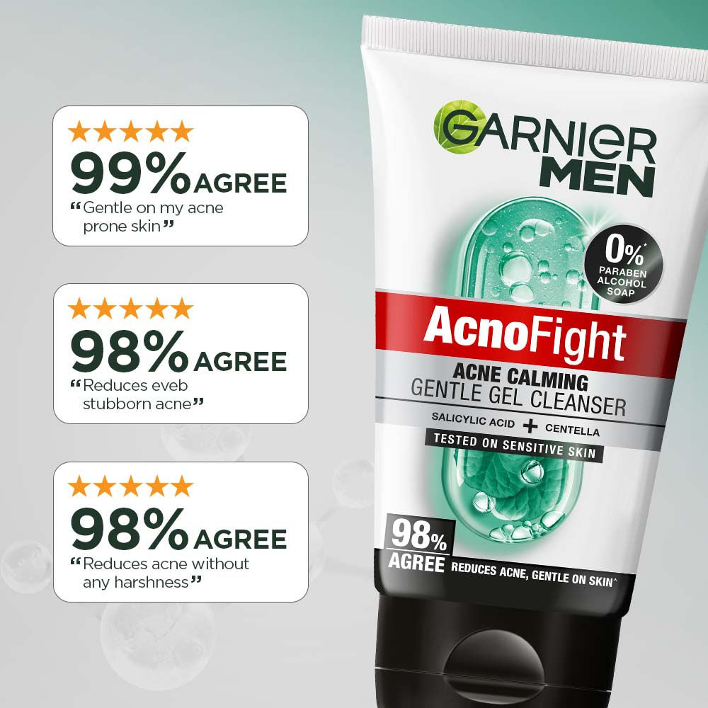 Men Acno Fight Gentle Cleanser Facewash For Acne-Prone, Sensitive Male Skin