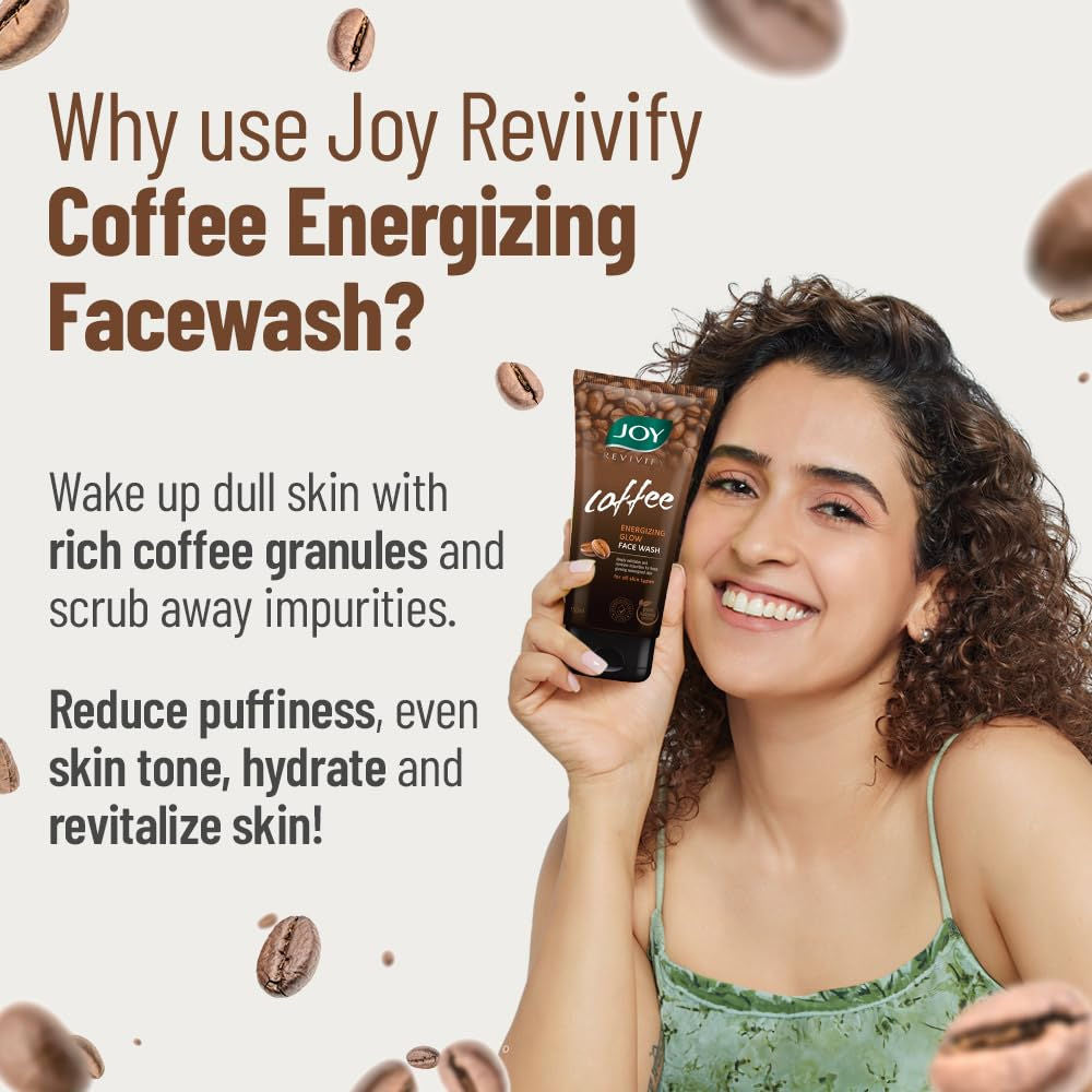 Coffee Face Wash For Deep Exfoliation, Dirt & Tan Removal For a Fresh, Energized Glowing Skin