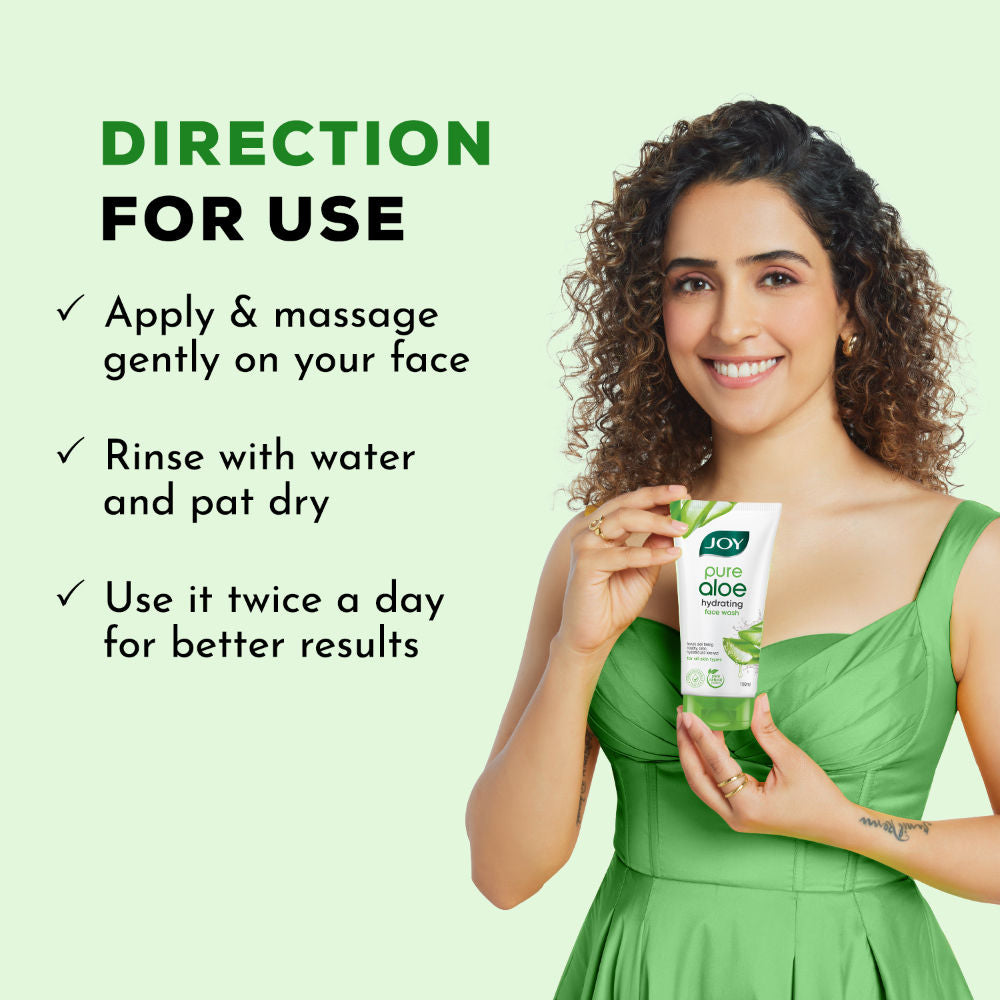 Hydrating Aloe Vera Face Wash For Summers To Controls Excess Oil & Removes Dirt