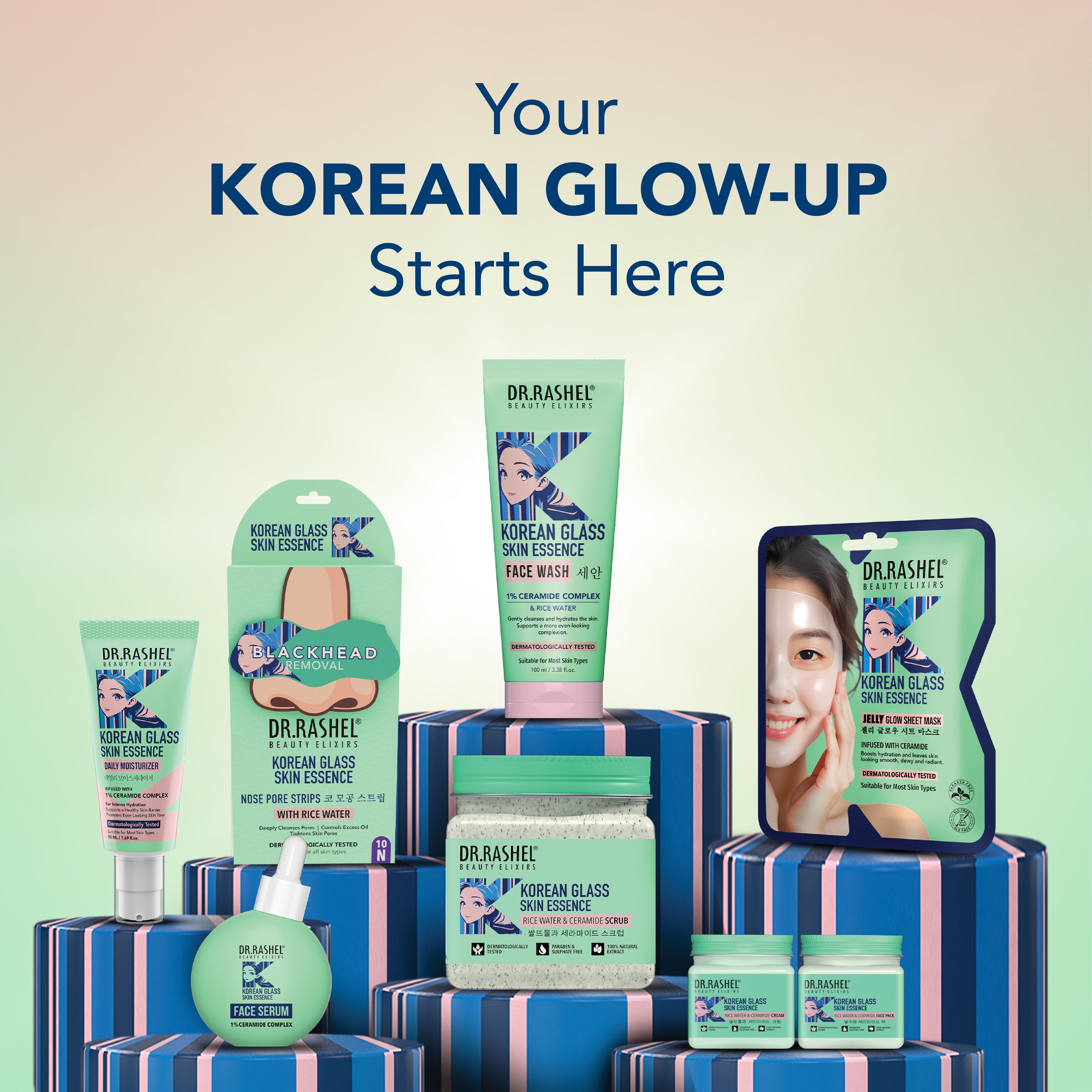 Korean Jelly Glow Sheet Mask With Ceramide, Dewy & Nourished Skin