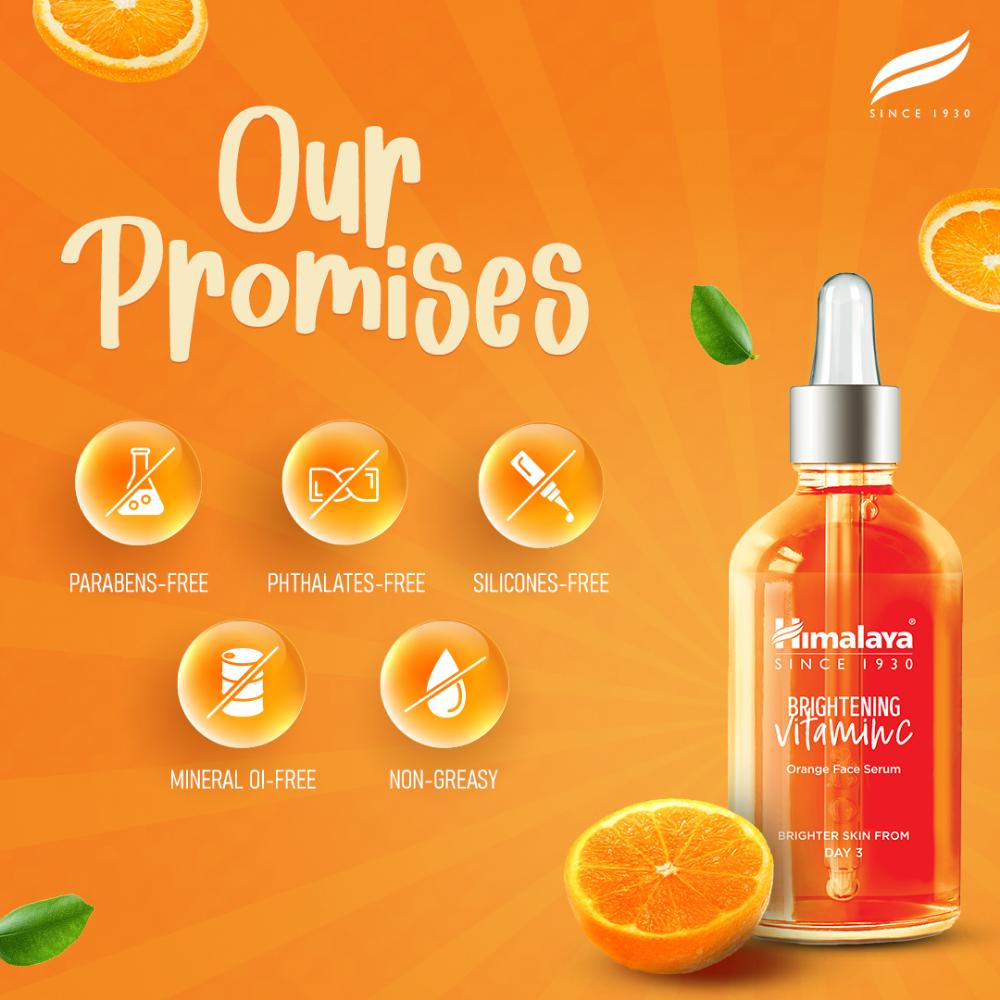Brightening Vitamin C Orange Face Serum for Glowing Skin