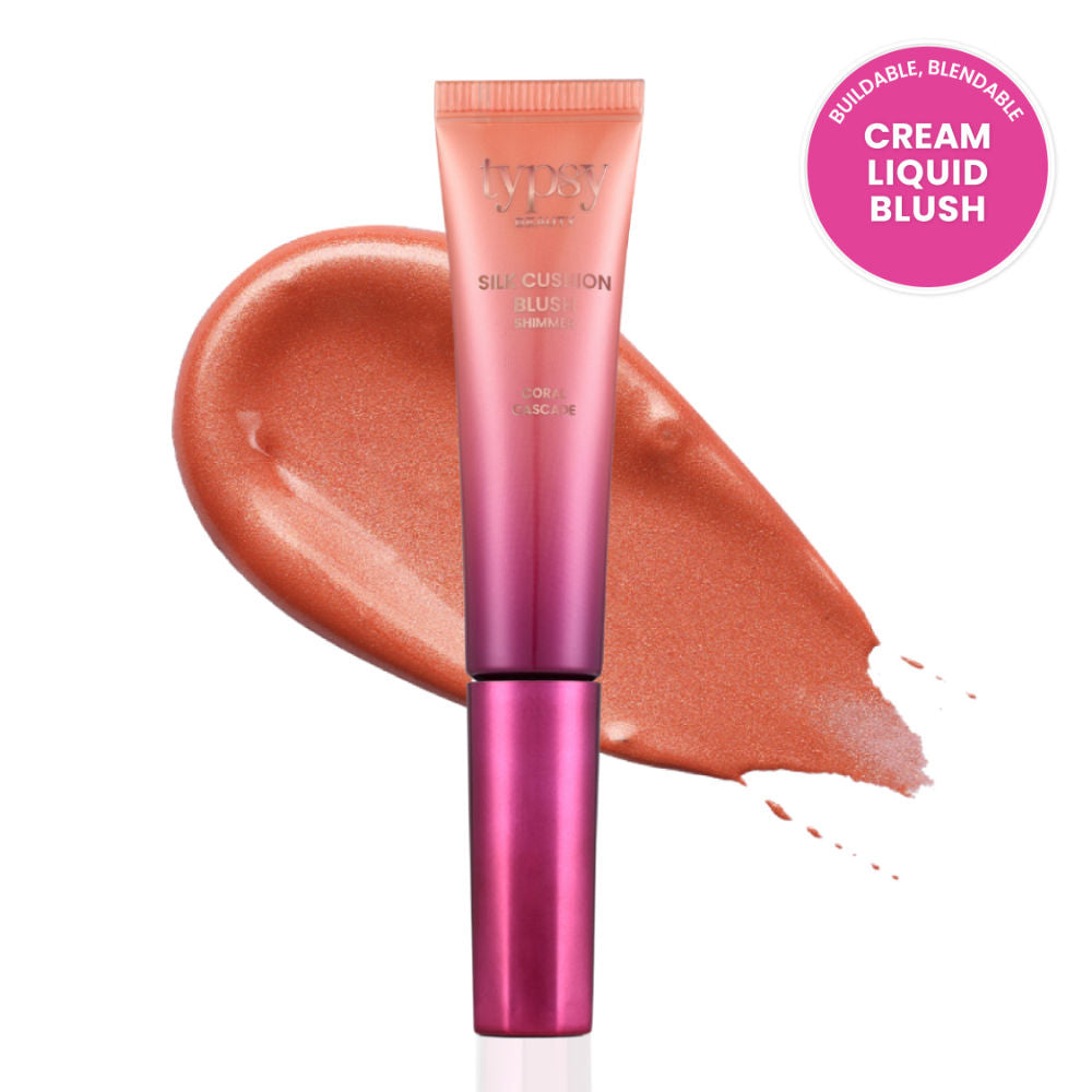 Silk Cushion Blush - Coral Cascade