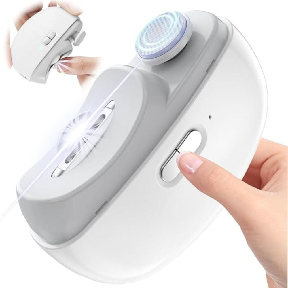 Nailease 2-In-1 Electric Nail Clipper & File Quiet, And Easy Nail Trimming For All Ages