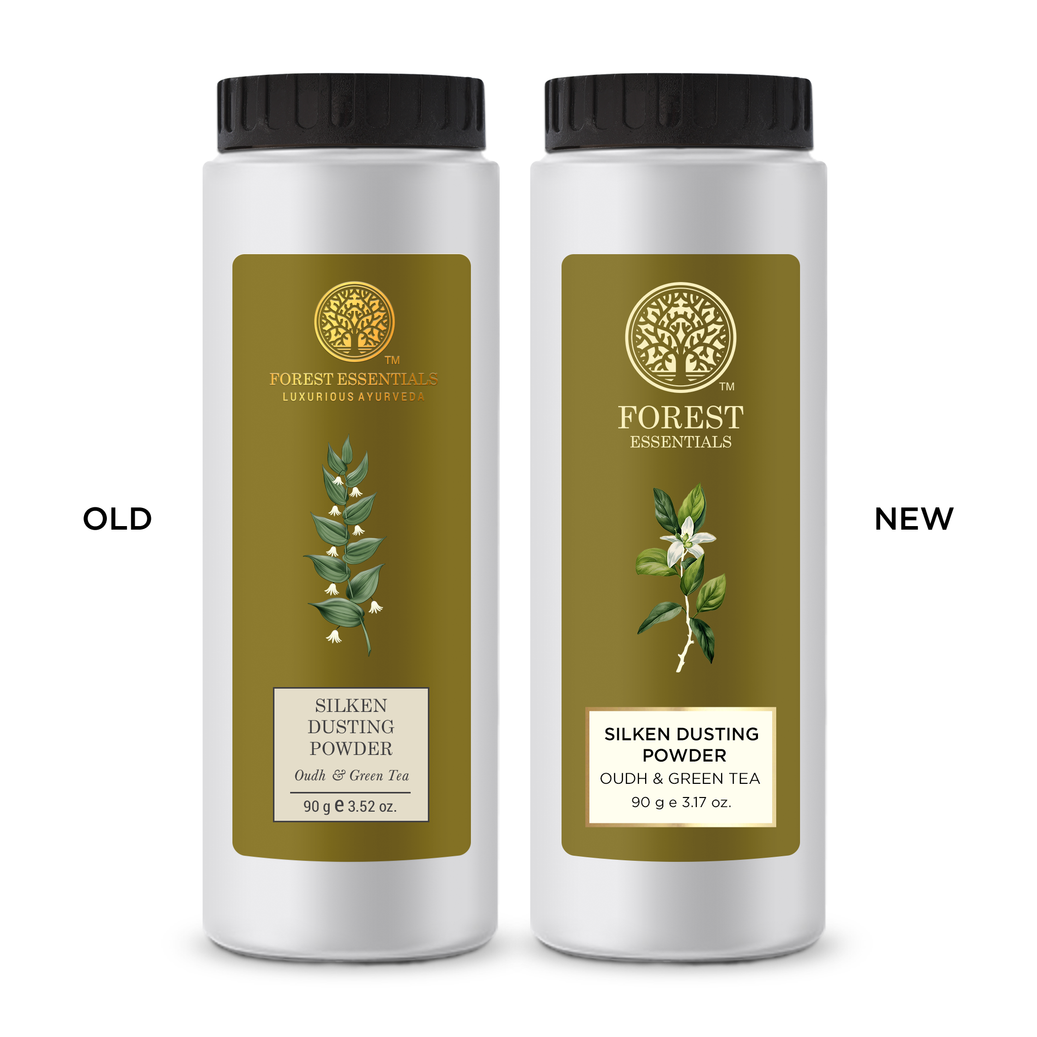 Silken Dusting Powder Oudh Green Tea Natural Powder - Highly Absorbent