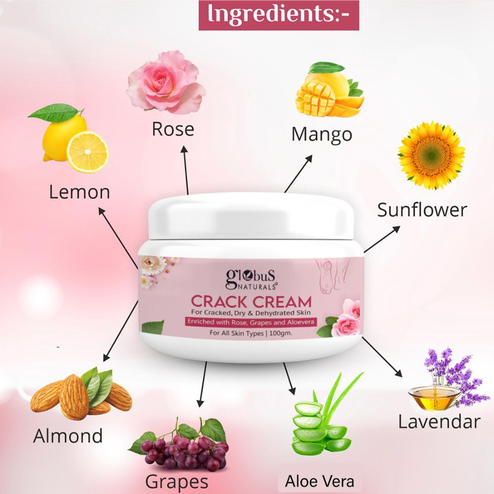 Heels & Feet Crack Cream Enriched with Aloevera Grapes & Rose