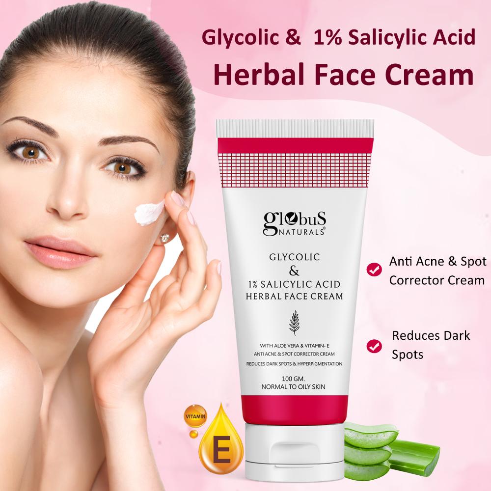 Glycolic & 1% Salicylic Acid Herbal Face Cream