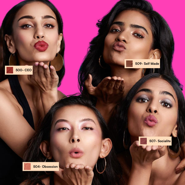 Cream Matte Lipstick For Pigmented Lips - Vit C And Niacinamide - 8 Hr Stay