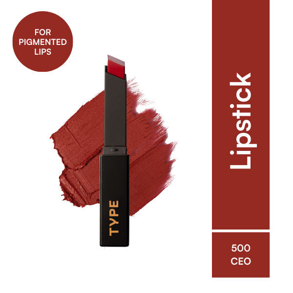 Cream Matte Lipstick For Pigmented Lips - Vit C And Niacinamide - 8 Hr Stay - 500 Ceo