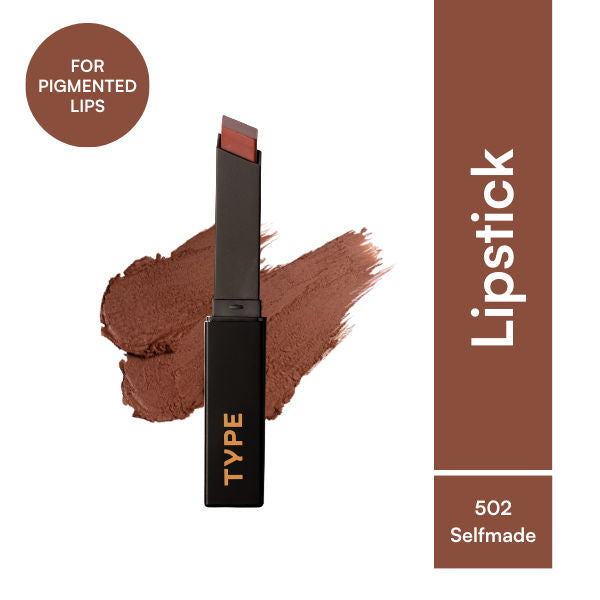 Cream Matte Lipstick For Pigmented Lips - Vit C And Niacinamide - 8 Hr Stay - 502 Self Made