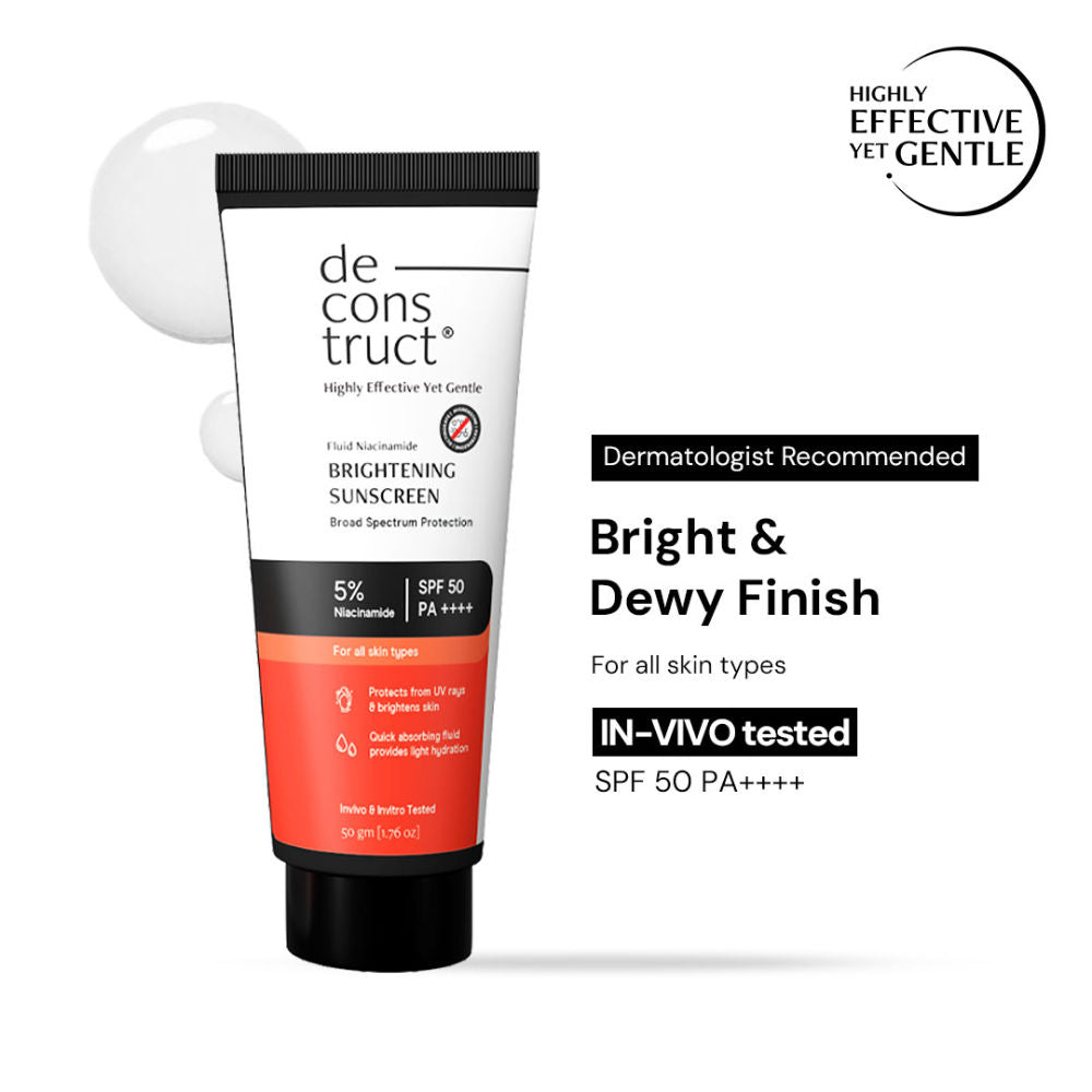 Brightening Fluid Sunscreen SPF 50+, Lightweight, Hydrating