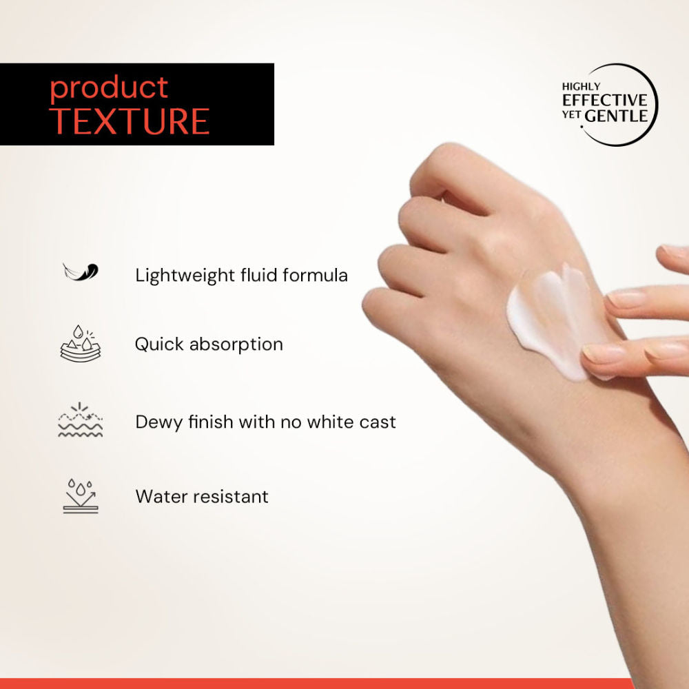 Brightening Fluid Sunscreen SPF 50+, Lightweight, Hydrating