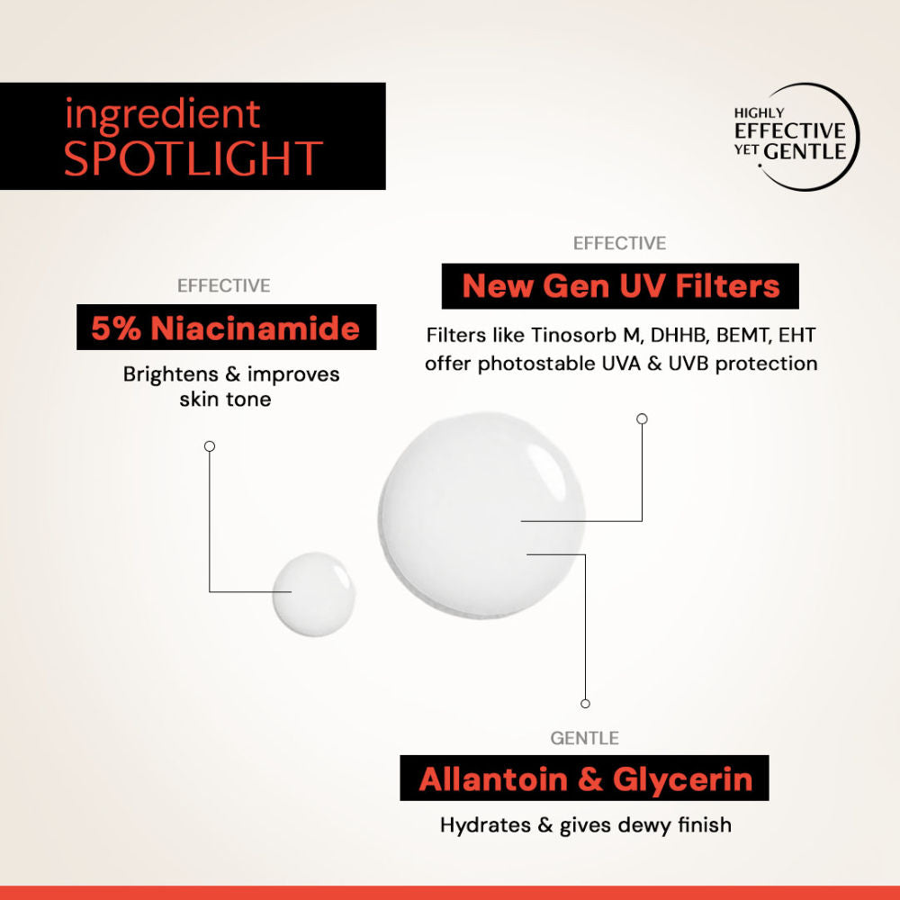 Brightening Fluid Sunscreen SPF 50+, Lightweight, Hydrating