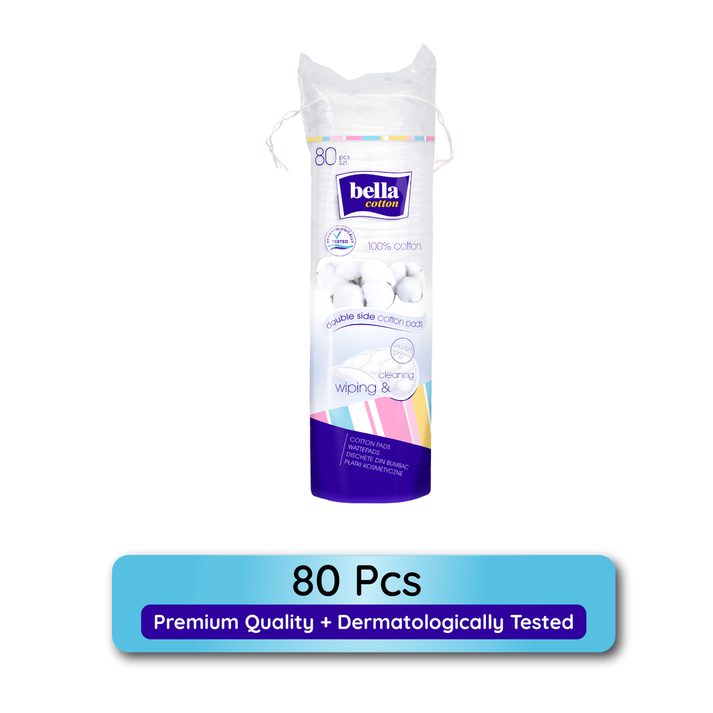 Cotton Pads,100% Cotton, Double Sided, Skin Cleaning (Eye, Face), Nail Polish Removal