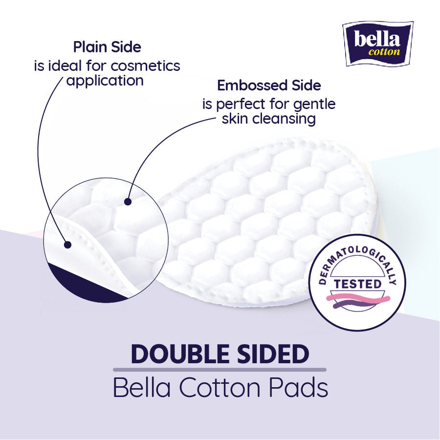 Cotton Pads,100% Cotton, Double Sided, Skin Cleaning (Eye, Face), Nail Polish Removal