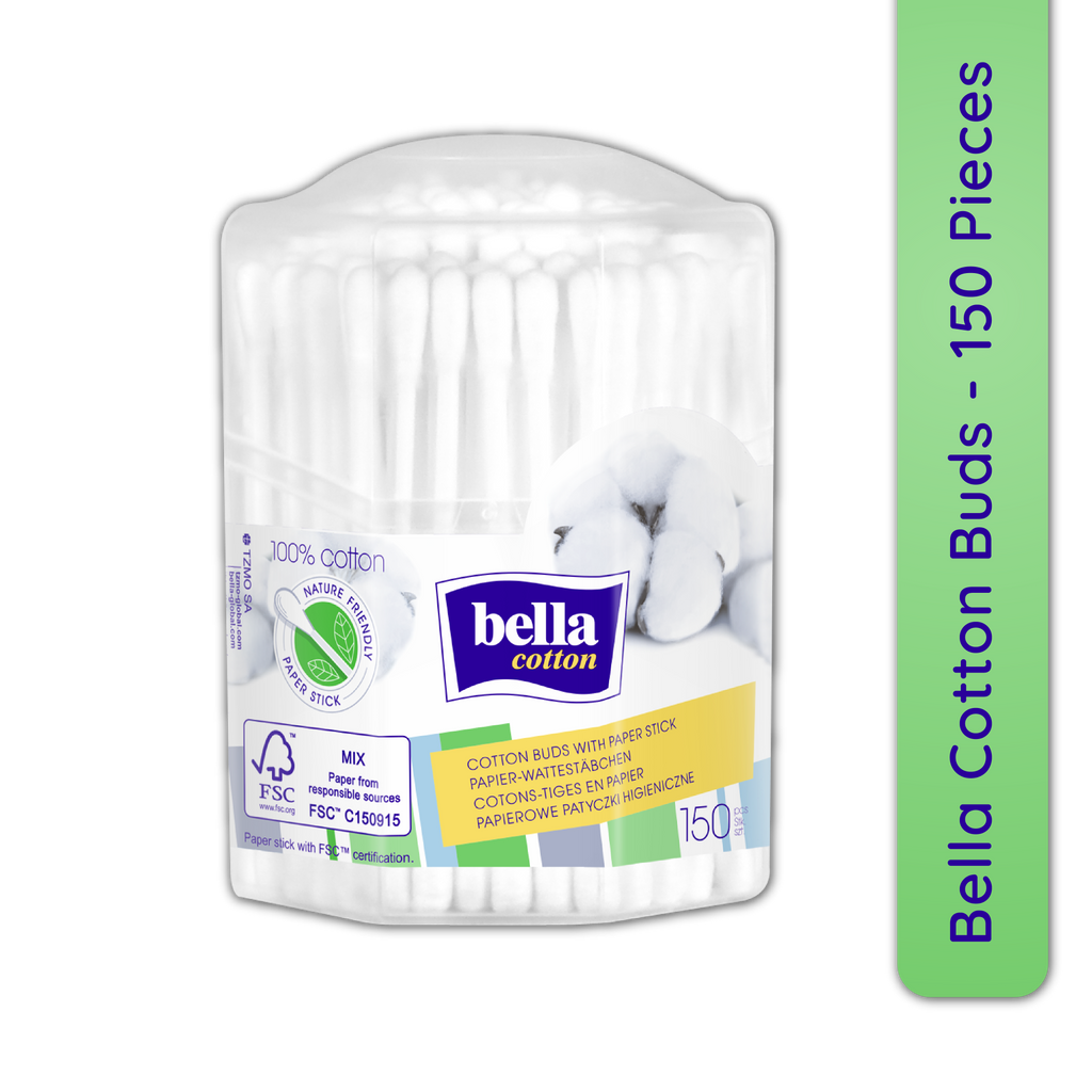 Cotton Buds with Paper Stick, Soft & Gentle,100% Cotton,Nature Friendly, Multipurposes