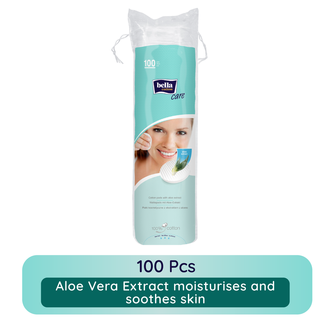 Cotton Pads With Aloe vera Extracts, 100% Cotton, Makeup Removal, Nail Polish Removal