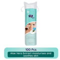 Cotton Pads With Aloe vera Extracts, 100% Cotton, Makeup Removal, Nail Polish Removal