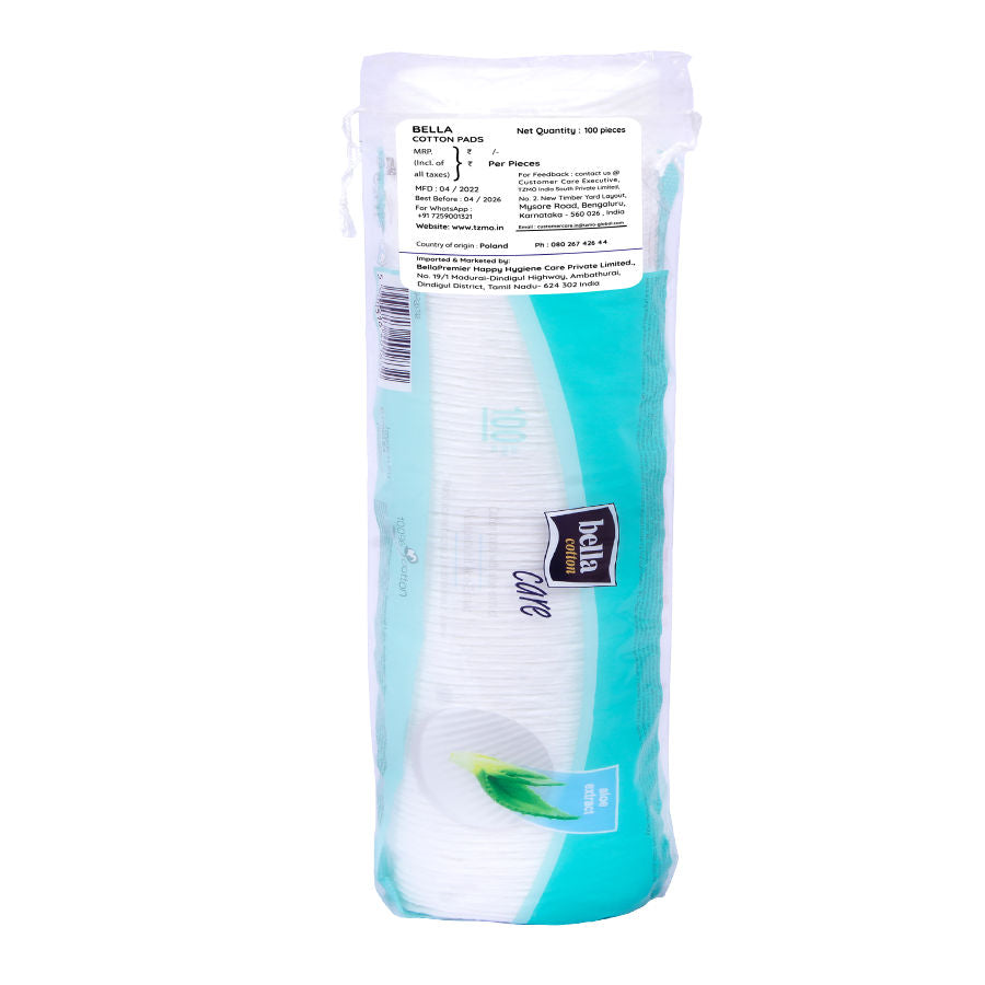 Cotton Pads with Aloe vera Extracts, 100% Cotton, Double Sided, Nail Polish Removal