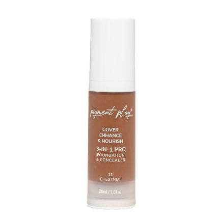 3-in-1 Cover + Enhance + Nourish Foundation & Concealer - 11 Chestnut