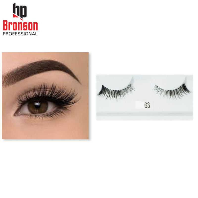 Synthetic Hair and Lightweight Long Natural Look False Eyelashes - 63