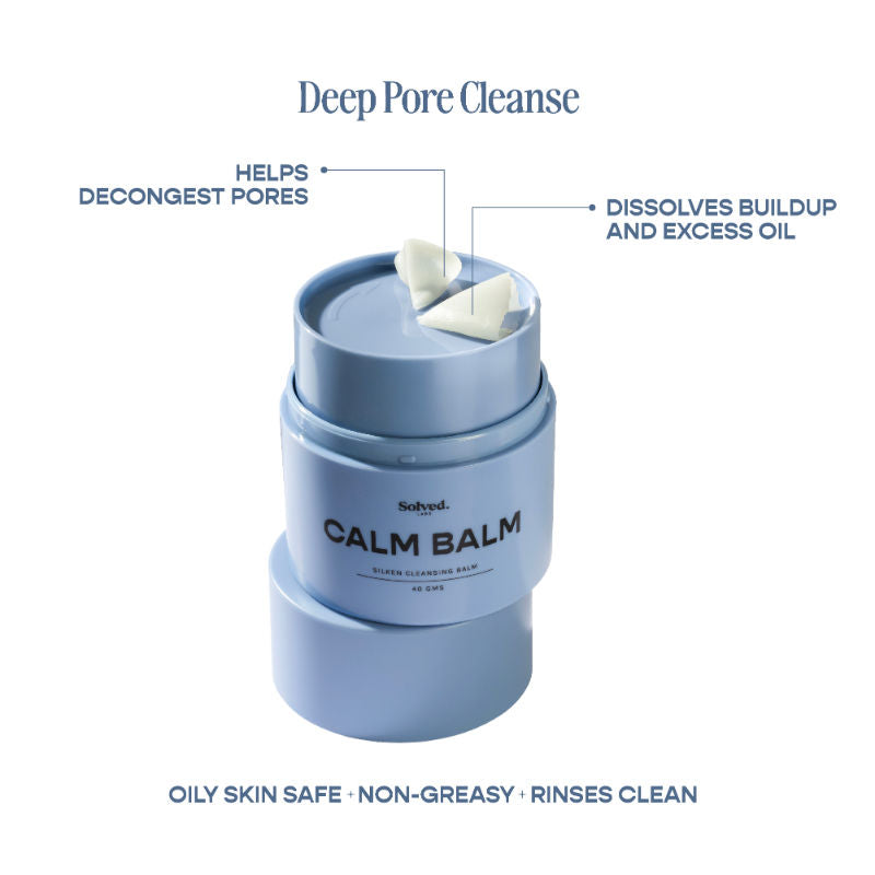 CalmBalm Cleansing Balm, Removes waterproof makeup - safe for sensitive eyes