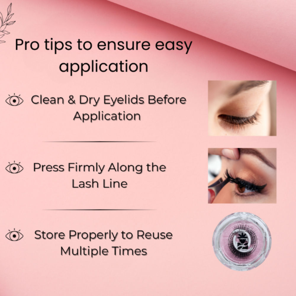 Self Adhesive Eyelashes SA02, Soft Center Volume, Youthful Lift, No Glue, Reusable, Lightweight