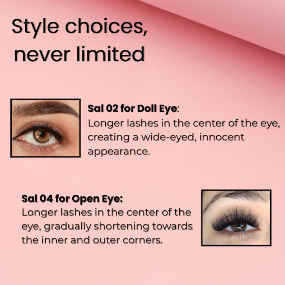 Self Adhesive Eyelashes SA18, Soft Lash Curve, Light Eye Look, No Glue, Reusable, Easy Wear