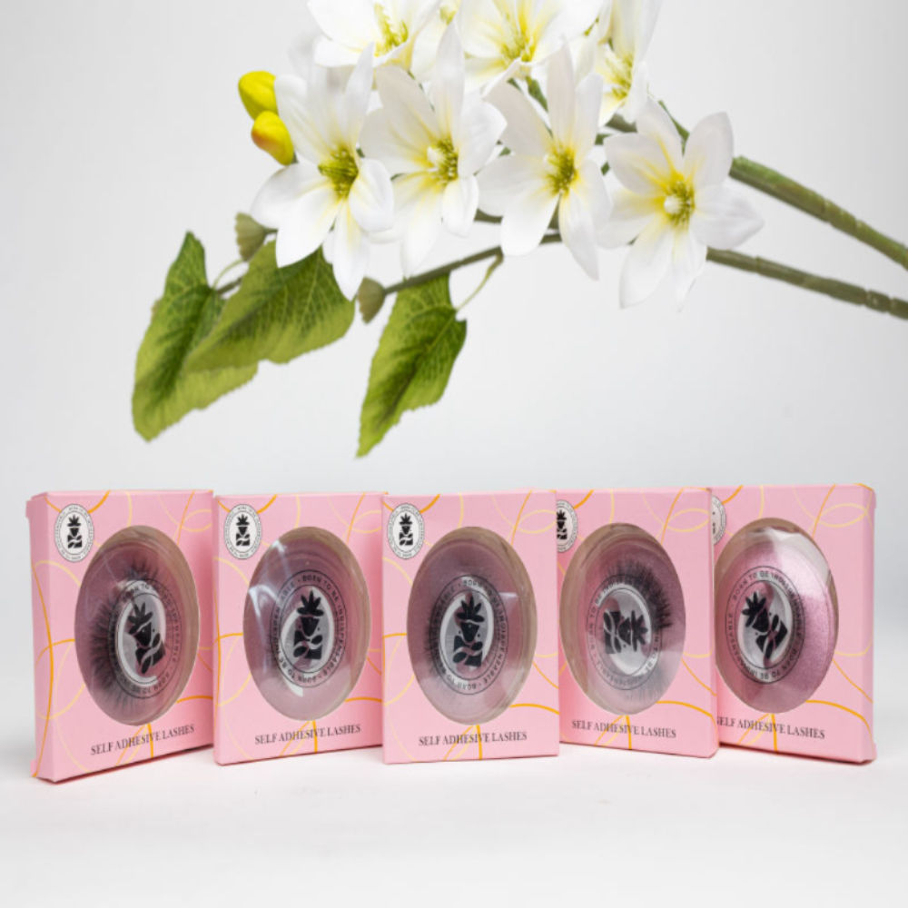 Self Adhesive Eyelashes SA47, Outer Edge Lift, Bold Curved Look, No Glue, Reusable, Stick On