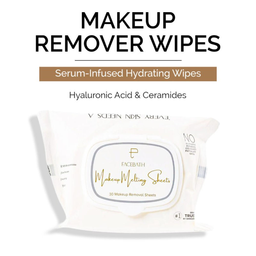 Personal Touch Serum Infused Makeup Remover Wipes for Waterproof Makeup - 30 Wipes
