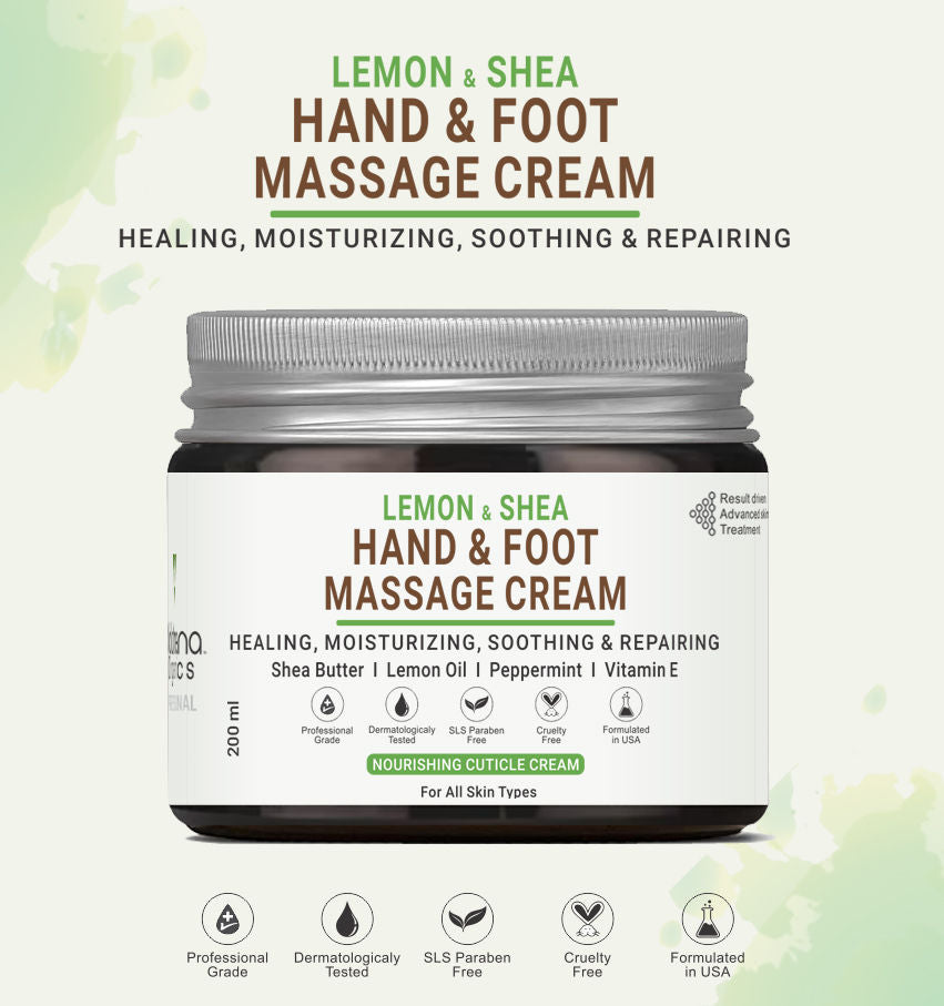 Organics Lemon & Shea Hand And Foot Whitening Massage Cream