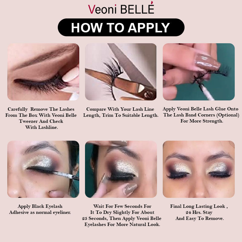 Black Eyeliner False Eyelashes Glue Fixer