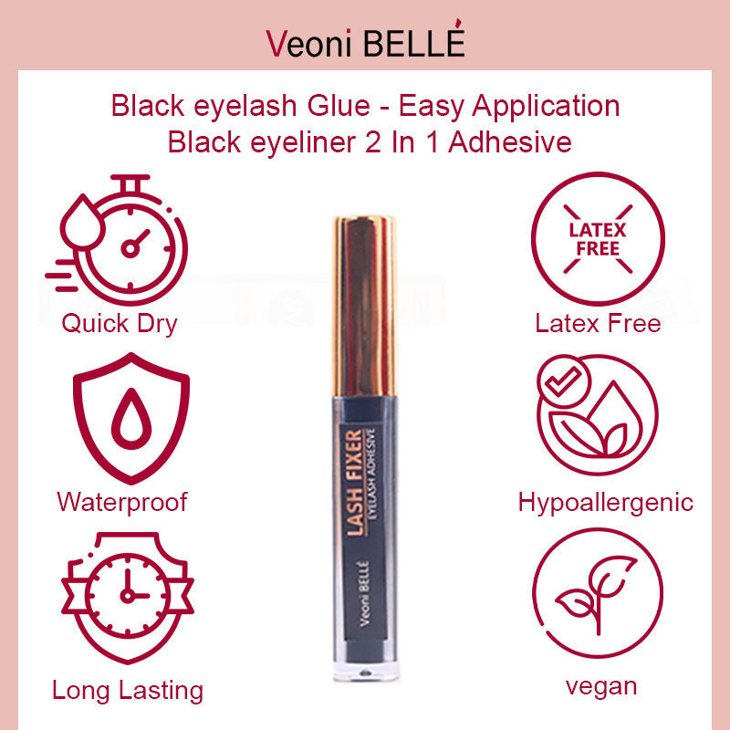 Black Eyeliner False Eyelashes Glue Fixer