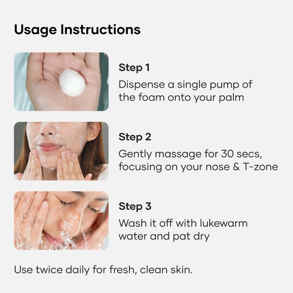 Gentle Cleanse Brightening Face Wash With Lactic Acid AHA Foam